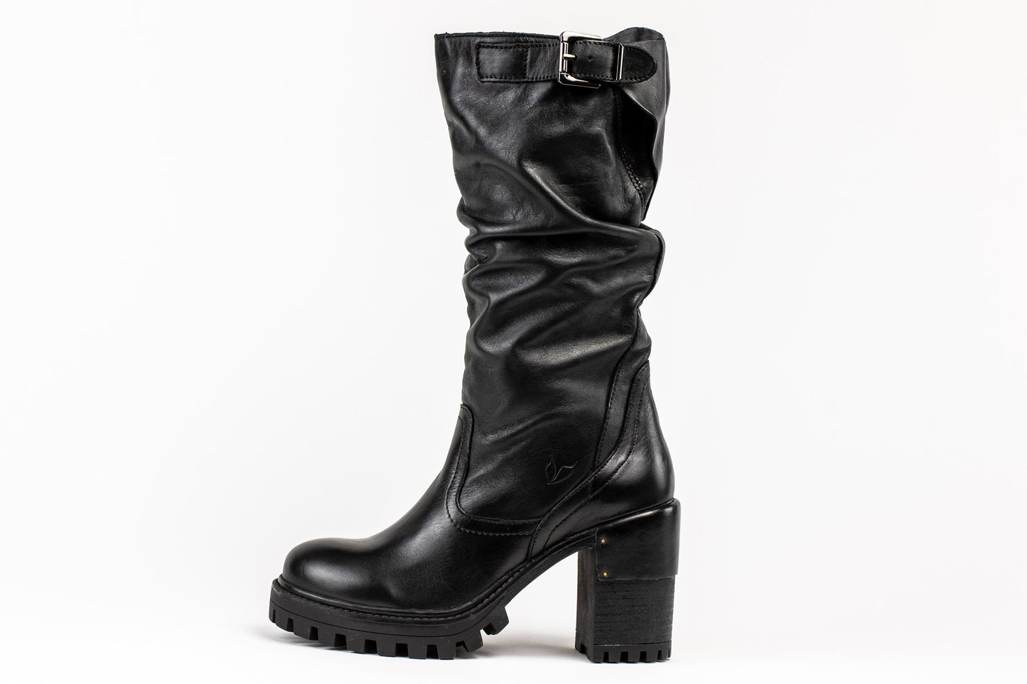 Brussels - Black: Women's Stylish Premium Black Leather Boots