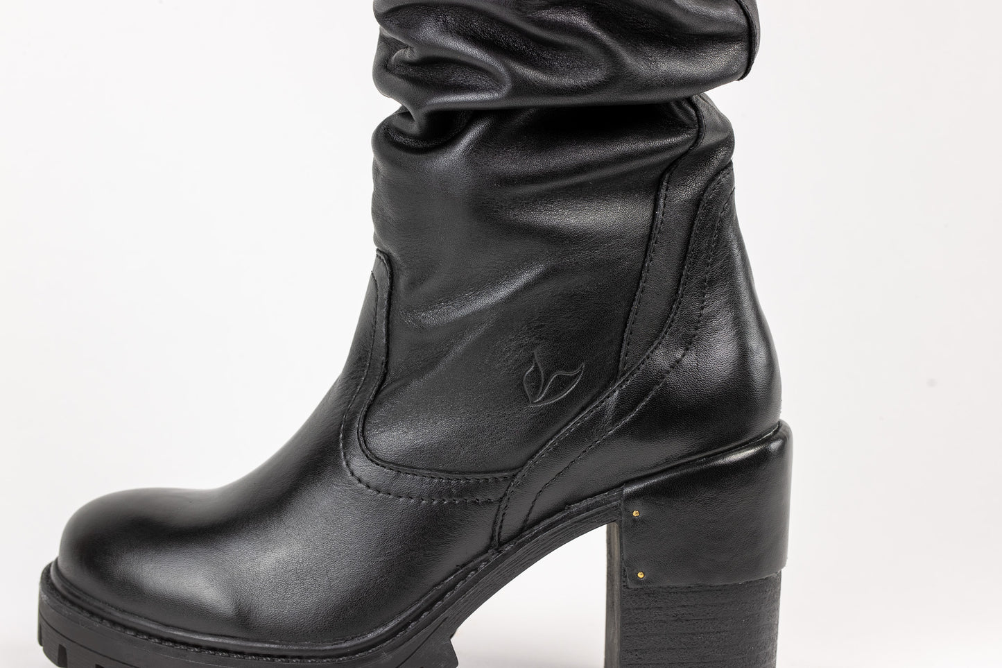 Brussels - Black: Women's Stylish Premium Black Leather Boots