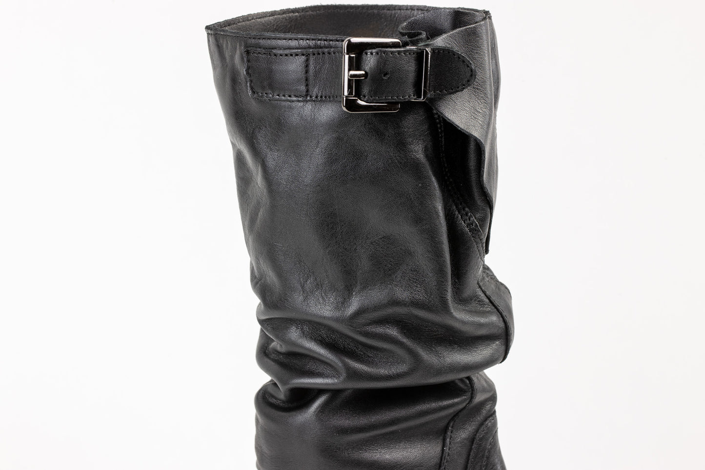 Brussels - Black: Women's Stylish Premium Black Leather Boots