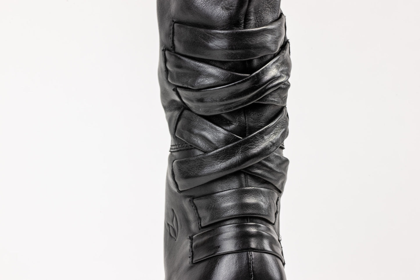 Madrid - Black : Gorgeous almost knee height leather boot